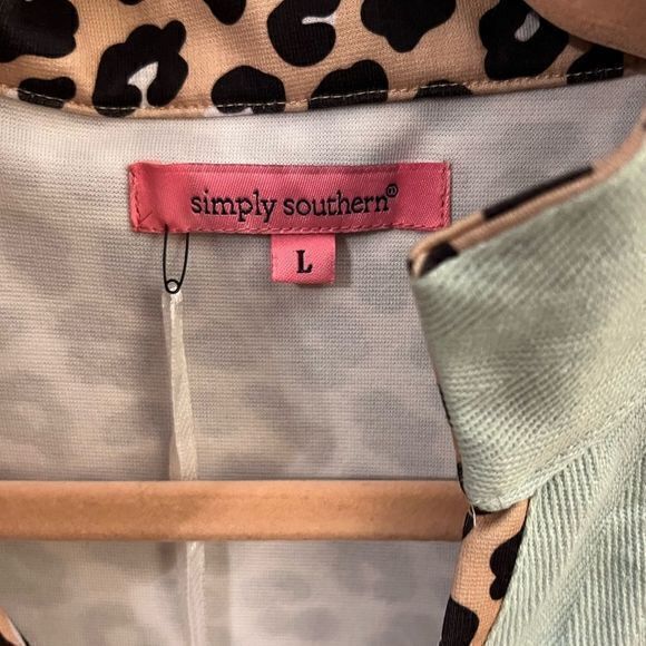 NWT Simply Southern Women's Tunic Shift Dress Leopard Print Multicolor Large - Picture 4 of 5